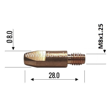 BINZEL MIG WELDING 140.0114 CONTACT TIP 0.8MM